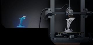 Pieza impresa en 3D con soportes para explicar filamentos solubles en agua